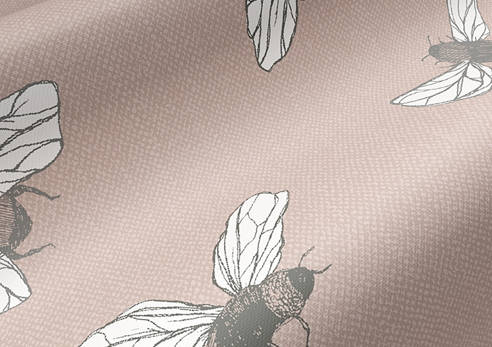 Busy Bee, Dusky Pink - Roller Blind - Image 4